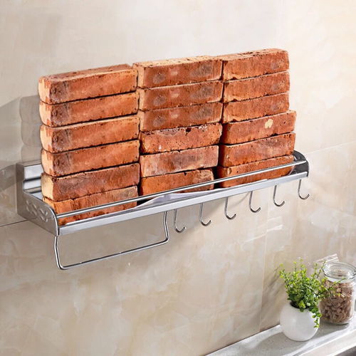 304不锈钢厨房置物架壁挂免打孔收纳刀架挂件厨具用品调料收纳架